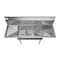 Koolmore 3 Compartment Stainless Steel NSF Commercial Kitchen Sink with Right and Left Drainboards SC101410-12B3 - alternate 8